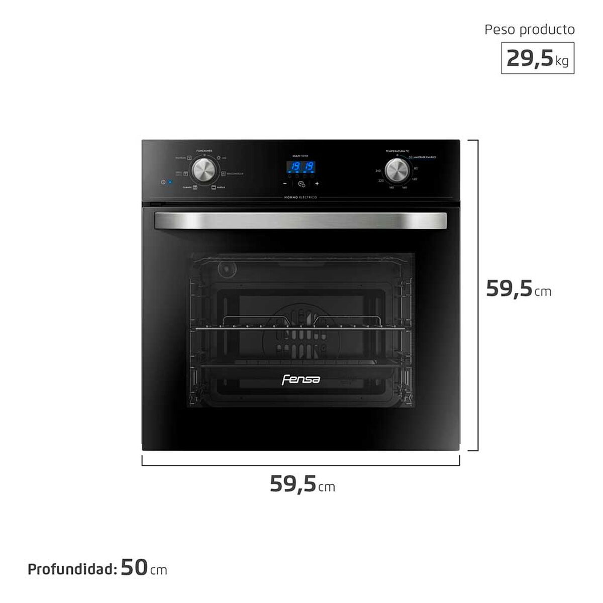 Horno Empotrado Fensa FHE-1190T 59 lts.