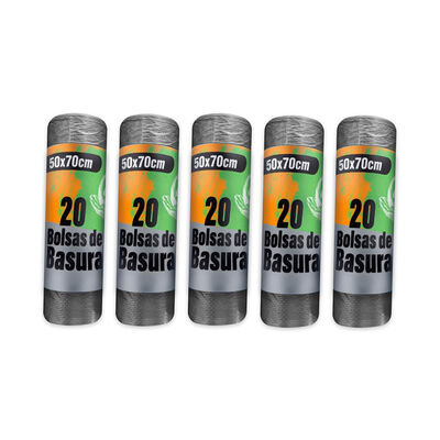 Imagen 2 del producto Bolsas de Basura 100 Unidades 30 Litros 50x70 Cm Pro Outdoor