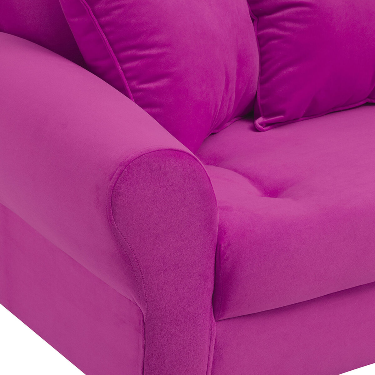 Sofá Bodevir Lua 3 Cuerpos Fucsia