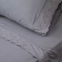 Juego de Sábanas Doral 2 Plazas Santorini Gris