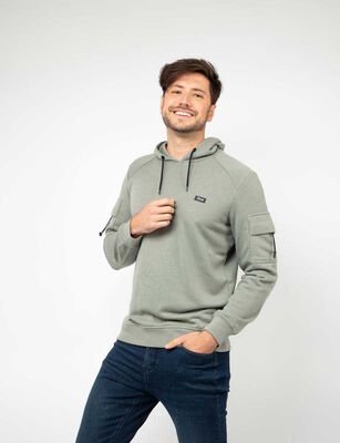 Imagen 1 del producto Polerón Hoodie Hombre Zibel Grafito, Verde