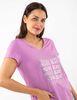 Polera Con Estampado Manga Corta Mujer Zibel