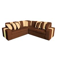Sofá Secccional Muebles MYM Victor 4 Cuerpos Café Beige