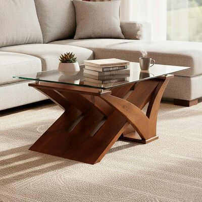 Mesa de Centro Living Factory Gaviota Nogal