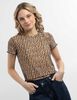 Polera Crop Manga Corta Mujer Icono