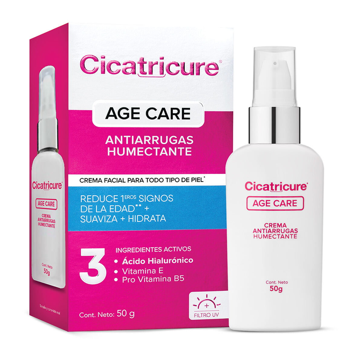 Cicatricure Age Care Crema Antiarrugas Humectante 50g.