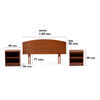 Set de Maderas Latam Home Atlas Respaldo + 2 Veladores