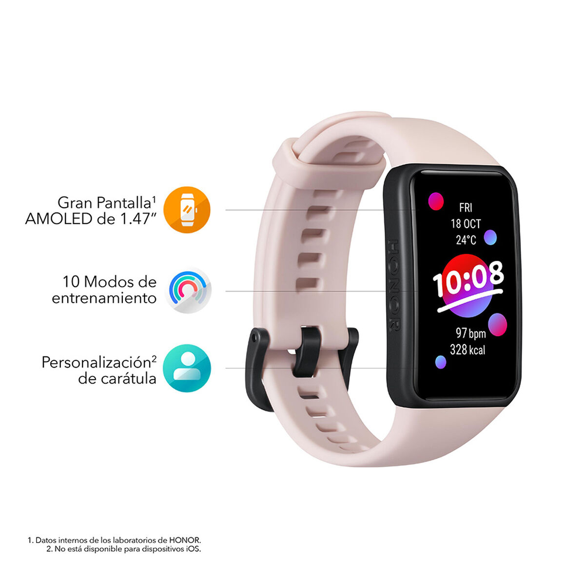 Smartwatch Honor Band 6 1,47" ​Rosado