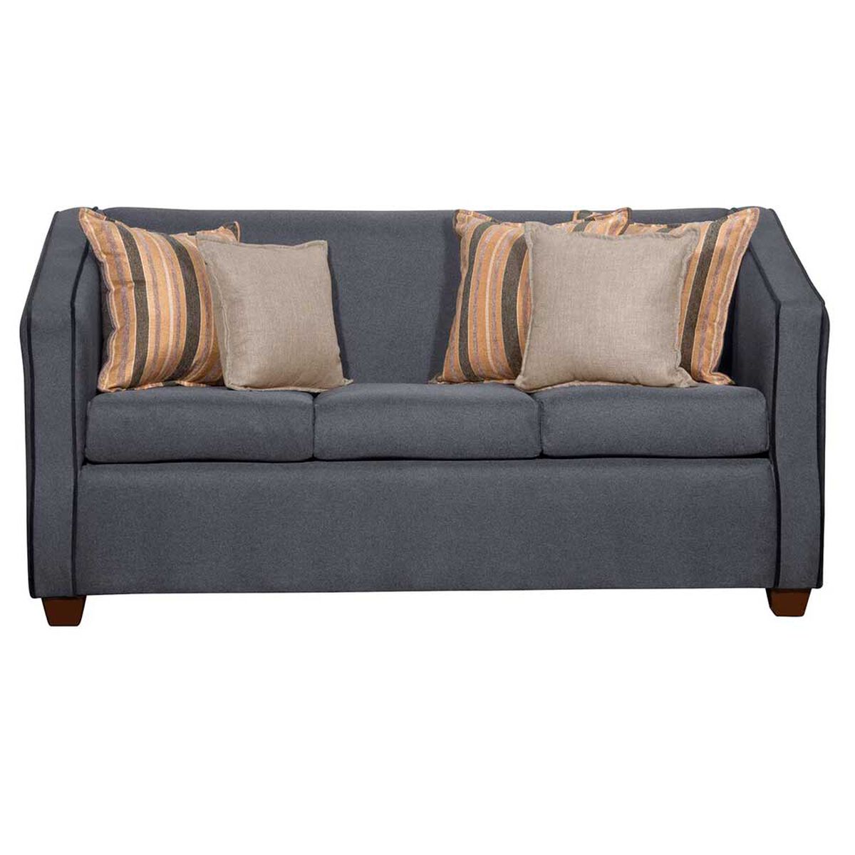 Juego de Living Ruzam Mobel Victorius Sof&aacute; 3 Cuerpos + Dos Sillones 1 Cuerpo Lino Gris