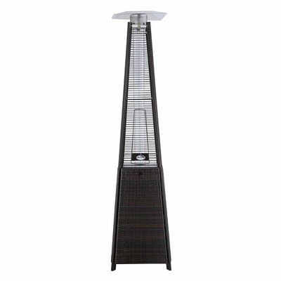 Estufa a Gas Exterior Terraza Klyma Obelisk Rattan