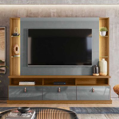 Panel TV Onessta Bilbao Freijo Cinza Hasta 75"