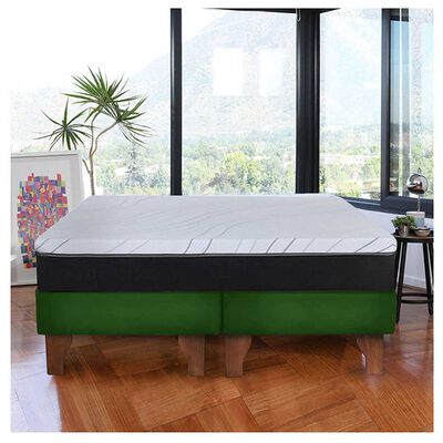 Cama Europea Latam Home 2 Plazas Zen Pro Verde