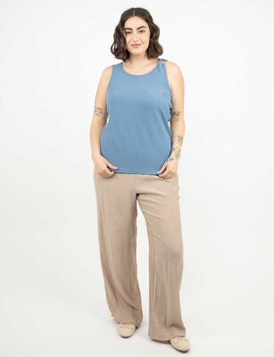 Imagen 2 del producto Polera Sin Mangas Mujer Extralindas Azul, Crudo