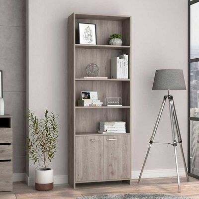 Biblioteca TuHome Lisa 1 Puertas Ceniza