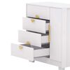 C&oacute;moda Vekkahome Bella 4 Cajones 1 Puerta Blanca