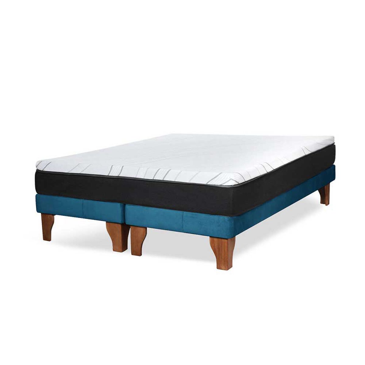 Cama Europea Latam Home 2 Plazas Zen Roller Azul