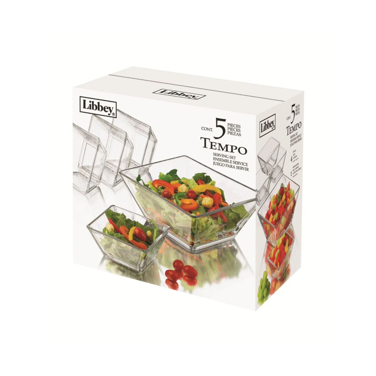 Ensaladera Vidrio Libbey Tempo Transparente