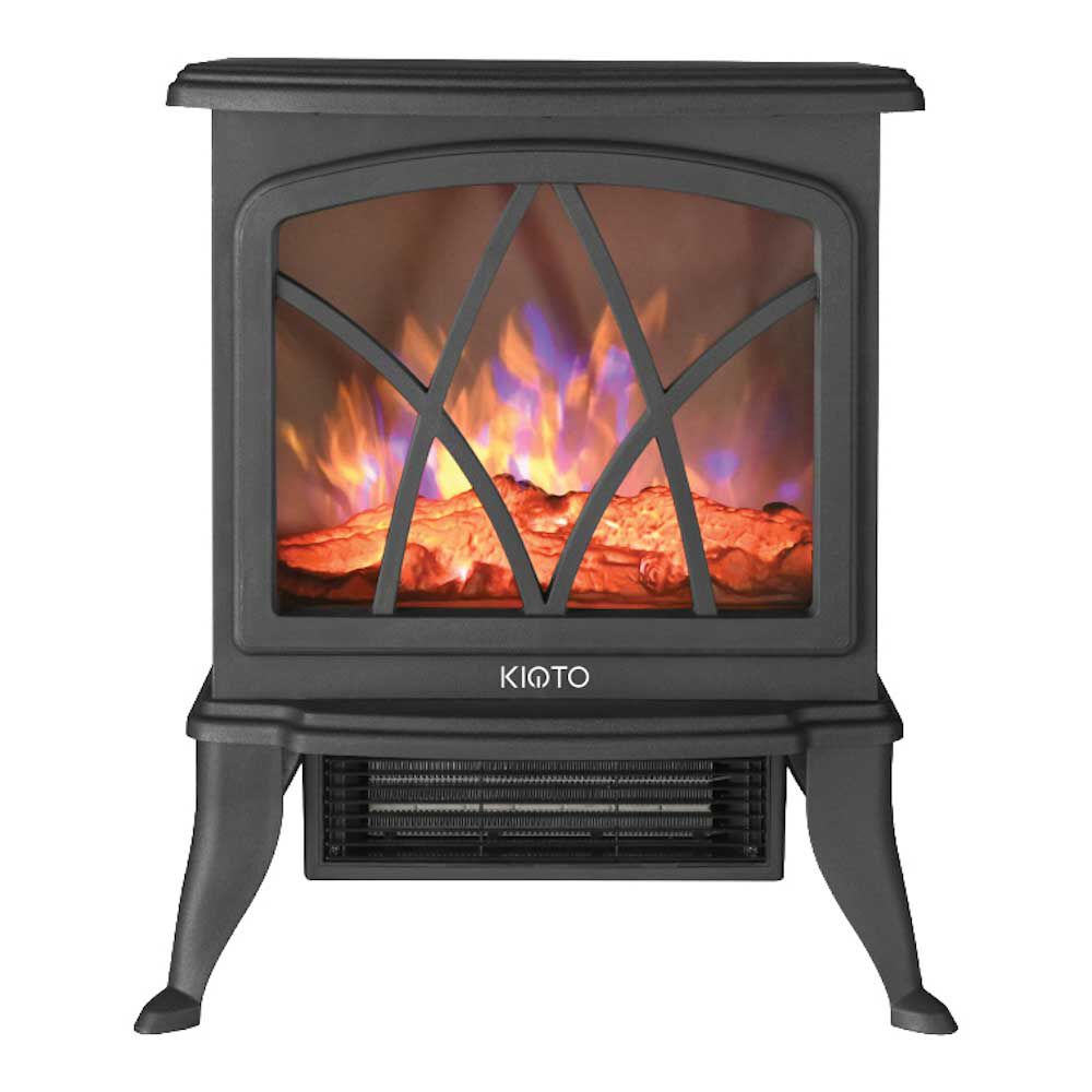 Chimenea Eléctrica Kioto GR25-AKARI Negro + Parlante Bluetooth