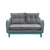 Sofá Living Factory Vintage 2 Cuerpos Gris