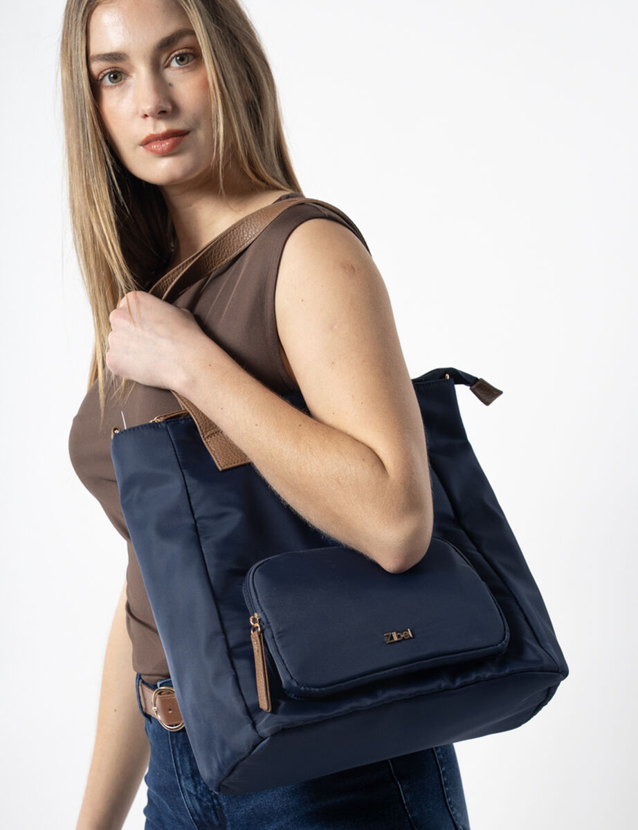 Cartera Tote Azul Mujer Zibel