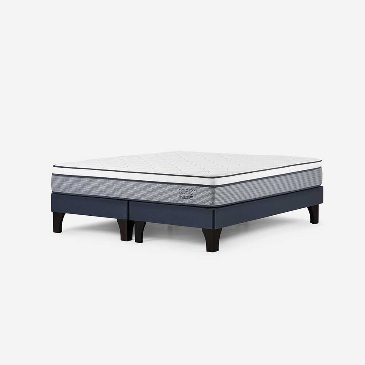 Cama Europea Rosen Base Dividida 2 Plazas Indie