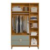 Clóset Vekkahome Ipe 3 Puertas 2 Cajones Gris Café