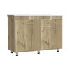 Mueble de Cocina Lavaplatos TuHome Orion 2 Puertas 1 Cajón Duna Blanco