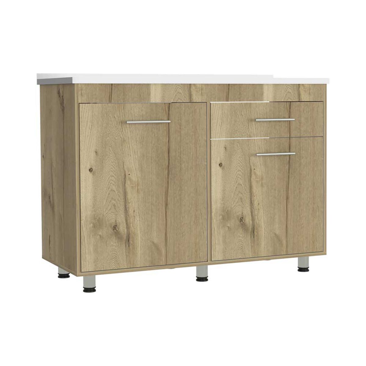 Mueble de Cocina Lavaplatos TuHome Orion 2 Puertas 1 Cajón Duna Blanco