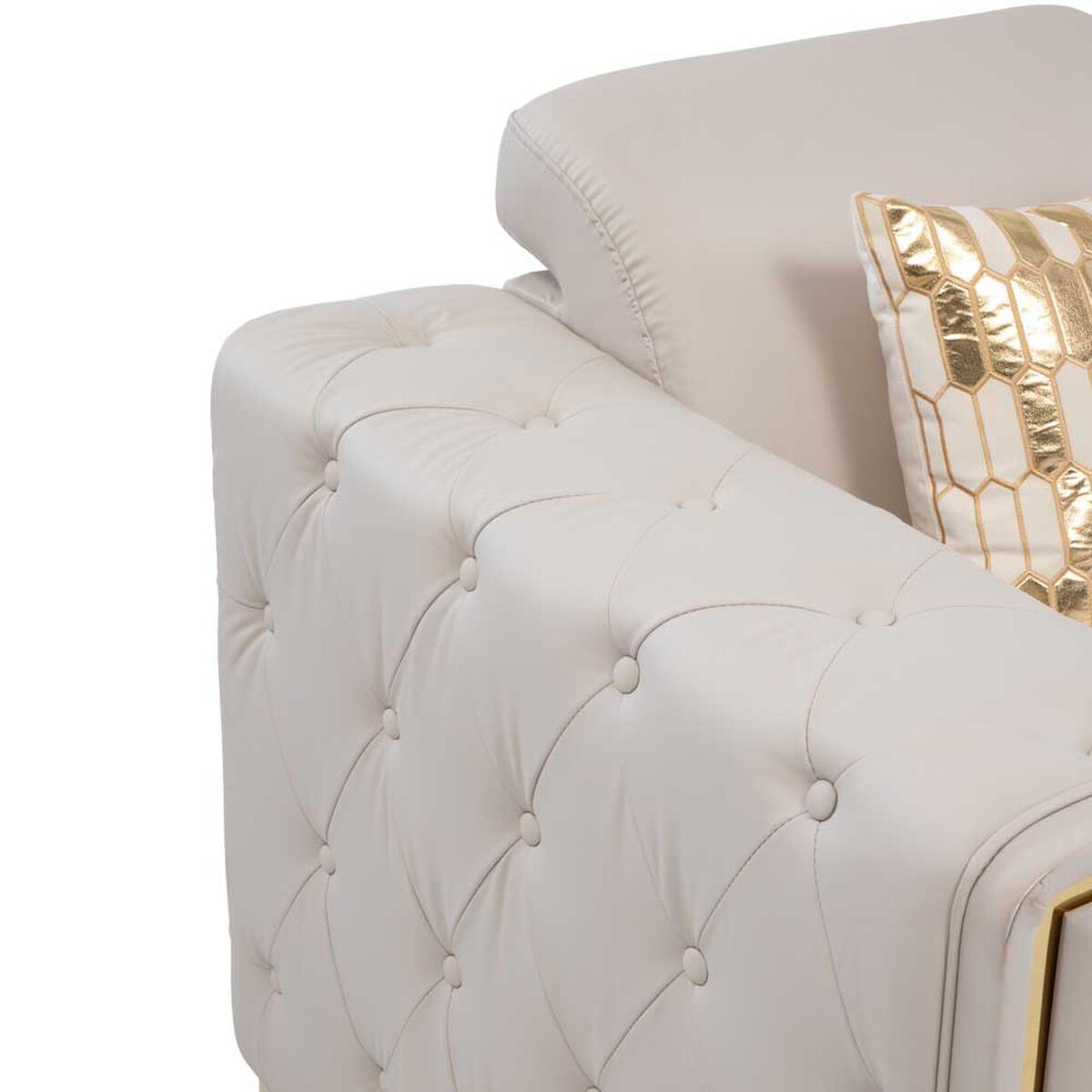 Sof&aacute; Daniels 3 Cuerpos Beige Dorado