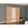 Closet Yardas Alexa 4 Puertas 4 Cajones Bicolor