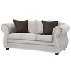 Juego de Living Black Factory Emili Sofá 3 Cuerpos + Dos Sillones 1 Cuerpo Crema