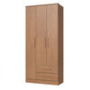 Closet Vekkahome Americano 3 Puertas 2 Cajones Caf&eacute;