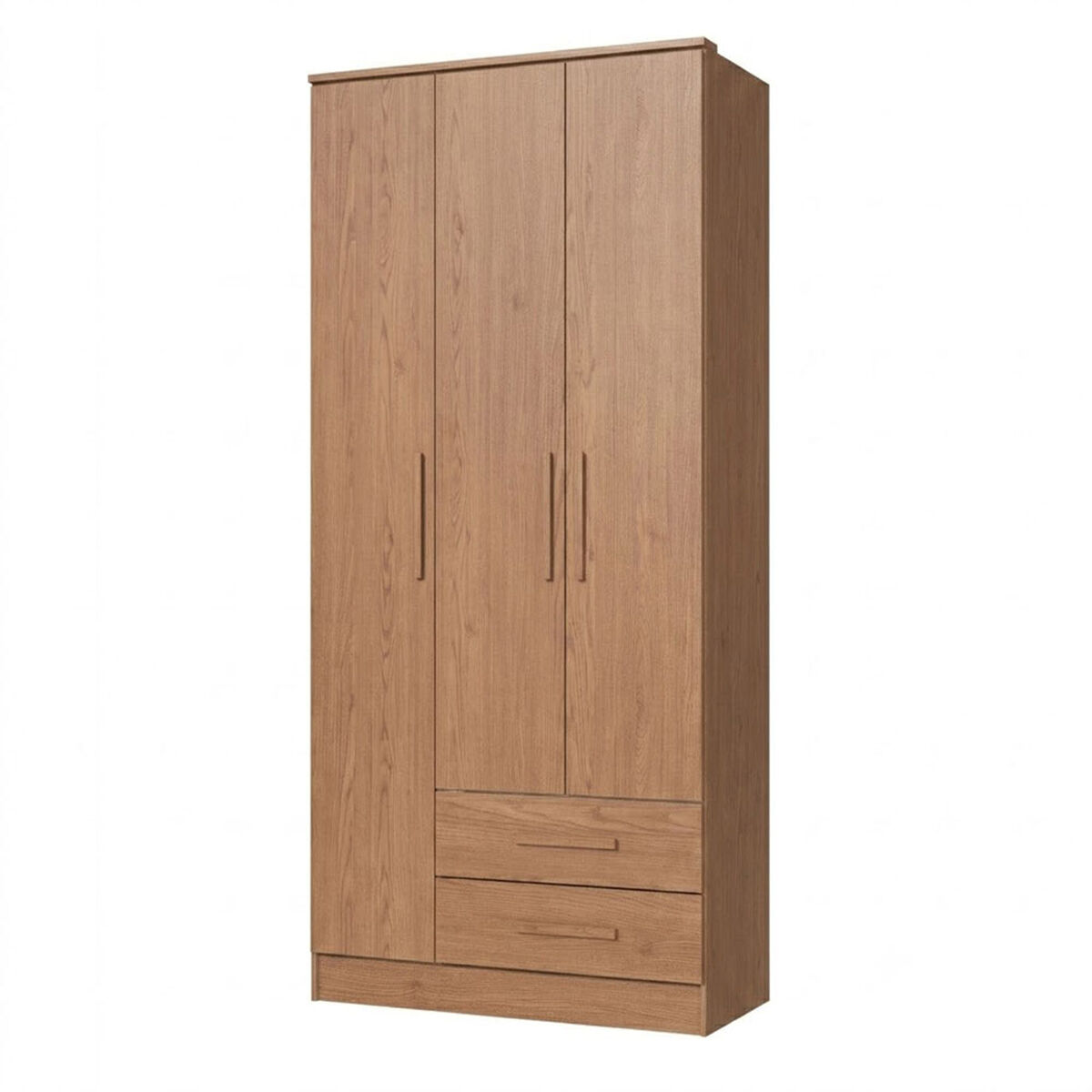 Closet Vekkahome Americano 3 Puertas 2 Cajones Caf&eacute;