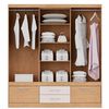 Closet Yardas Alexa 4 Puertas 4 Cajones Bicolor