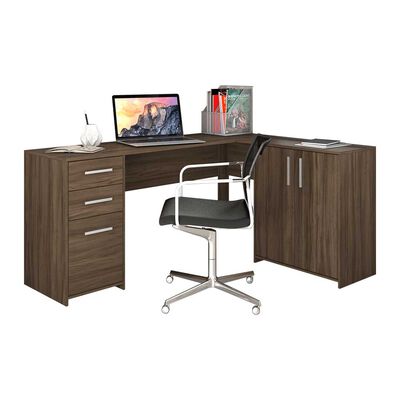 Imagen 1 del producto Escritorio Home Mobili Kia 2 Cajones 3 Puertas Café