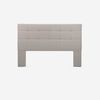 Cama Europea Rosen Base Dividida King Art 4 + Respaldo Niebla