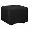 Juego de Living Diseño A&M Home Loreto Sofá 3 Cuerpos + 2 Pouf 1 Cuerpo  Negro