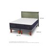 Cama Europea CIC Base Dividida 2 Plazas Grand Premium + Respaldo Miro Olivo
