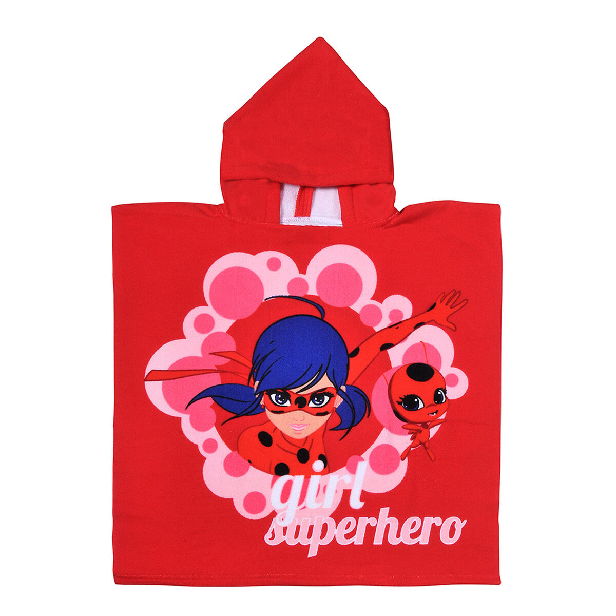 Toalla de Playa Capucha Microfibra Ladybug 60X120 Cm
