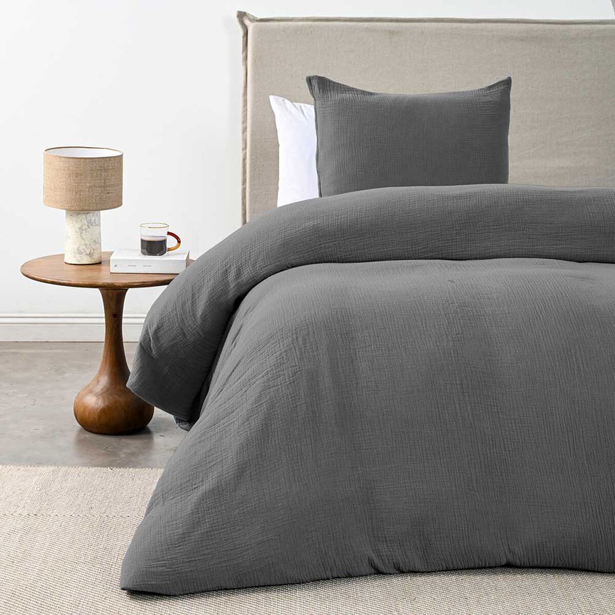 Funda de Plum&oacute;n Cannon 1.5 Plazas Gauze Gray