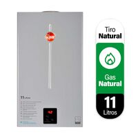 Calefont 11 litros Gas natural Tiro natural Rheem