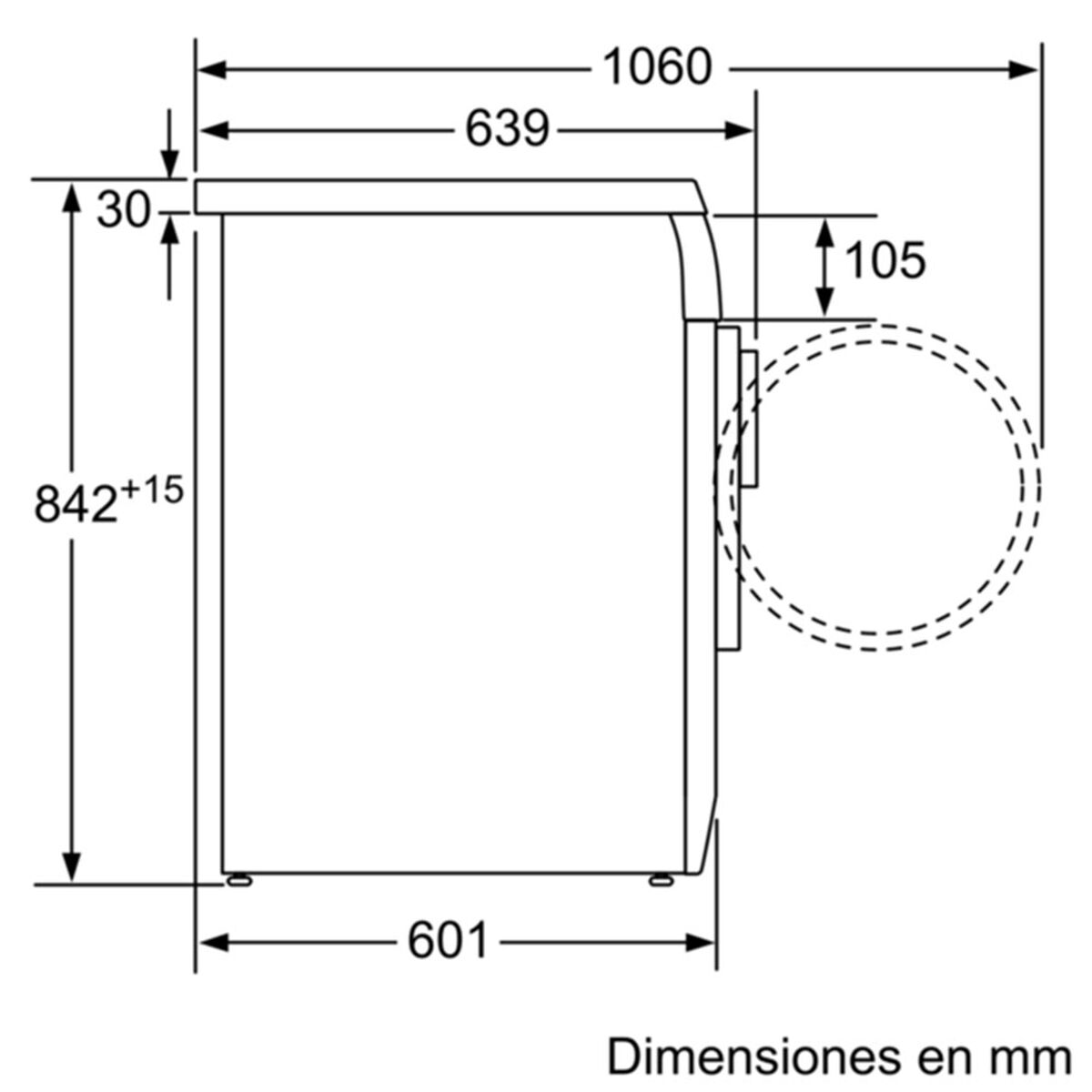 Secadora de Ropa Bosch WTE84107EE 7 kg