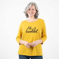 Polera Manga 3/4 Mujer Portman Club Mostaza