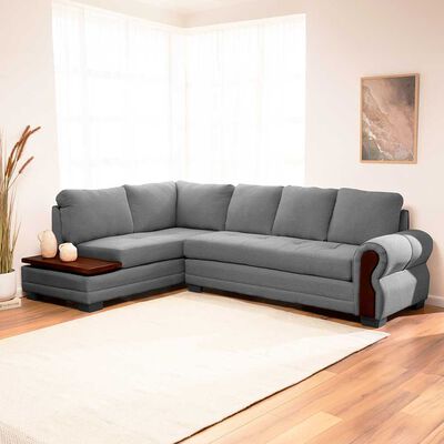 Sof&aacute; Seccional Living Factory Michigan 6 Cuerpos Gris