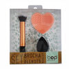 Set  Brocha, Esponja de Maquillaje y Limpia Brochas