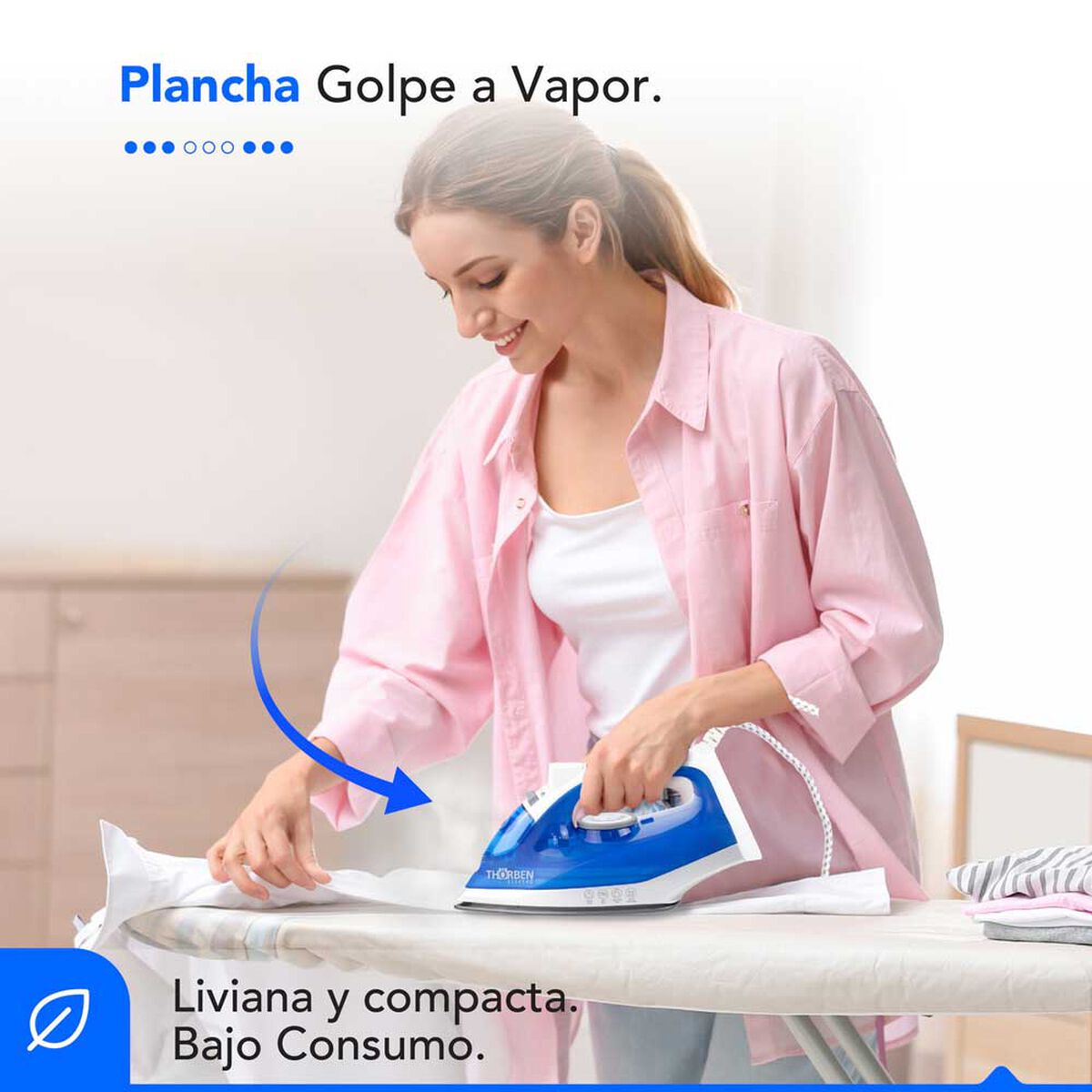 Plancha a vapor Thorben Thor Steam Glide 1100W