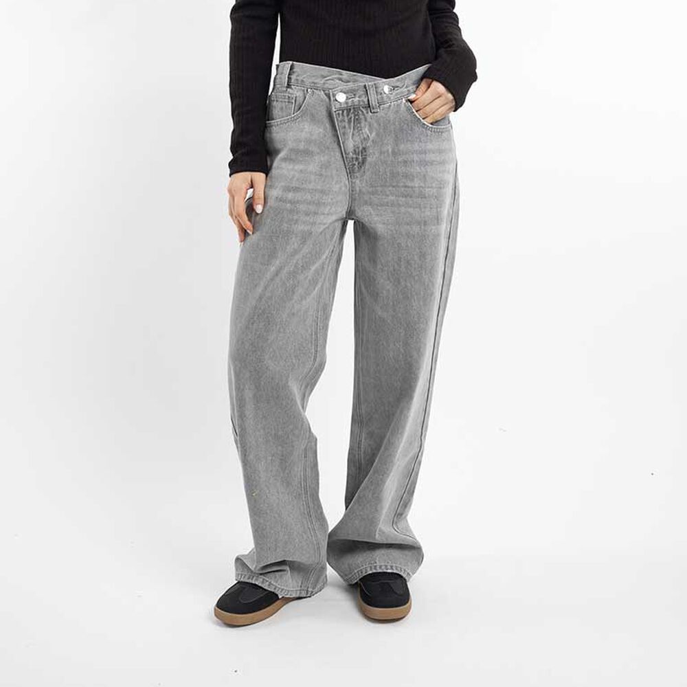 Jeans Wide Leg Cruzado Mujer Icono