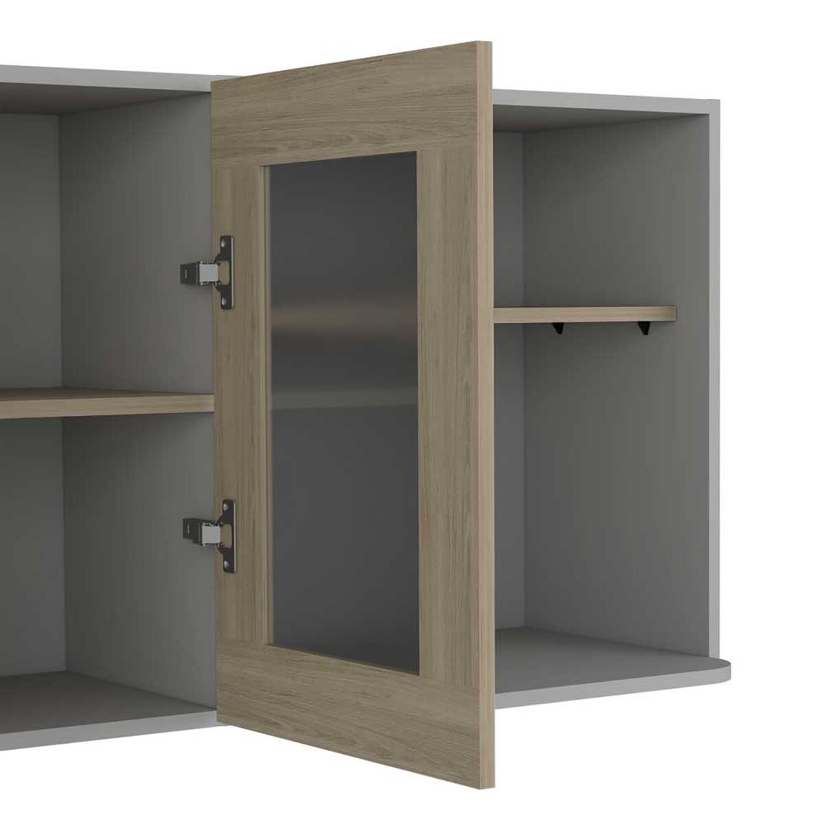 Mueble de Cocina Superior TuHome Hasselt 5 Puertas Gris Rovere