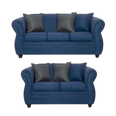 Imagen 1 del producto Juego de Living Black Factory Emili 5 Cuerpos Azul