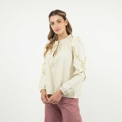 Blusa Manga Larga Mujer Alma Crudo